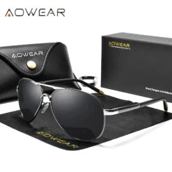 Lunettes Aviateur Aowear 18 Lunettes Aviateur Aowear -Esprit Aviation AOWEAR Men 39 s Aviation Sunglasses Men Polarized Mirror Sunglass for Man HD Driving Polaroid Sun Glasses lunettes de soleil homme Esprit Aviation 1660806099