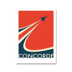 Affiche Vintage Concorde