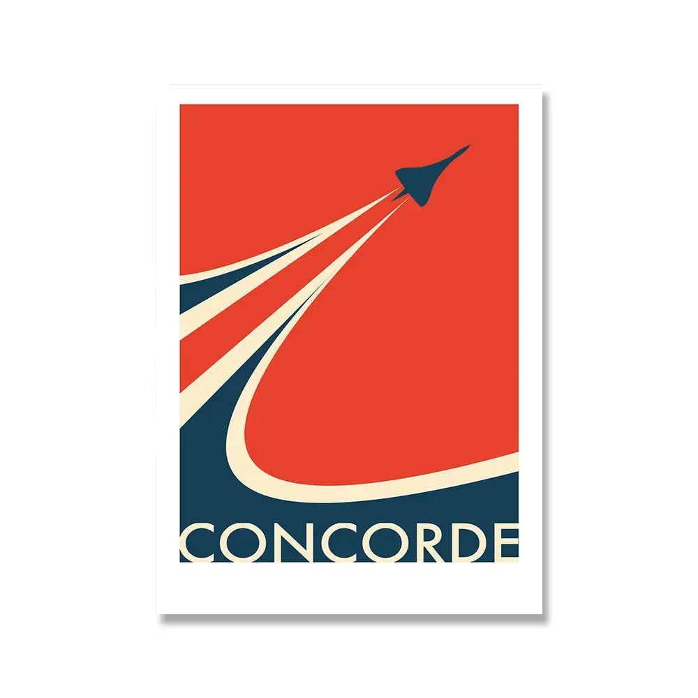 Affiche Vintage Concorde 3 Affiche Vintage Concorde