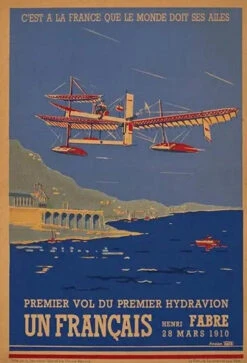 Affiche Vintage Hydravion