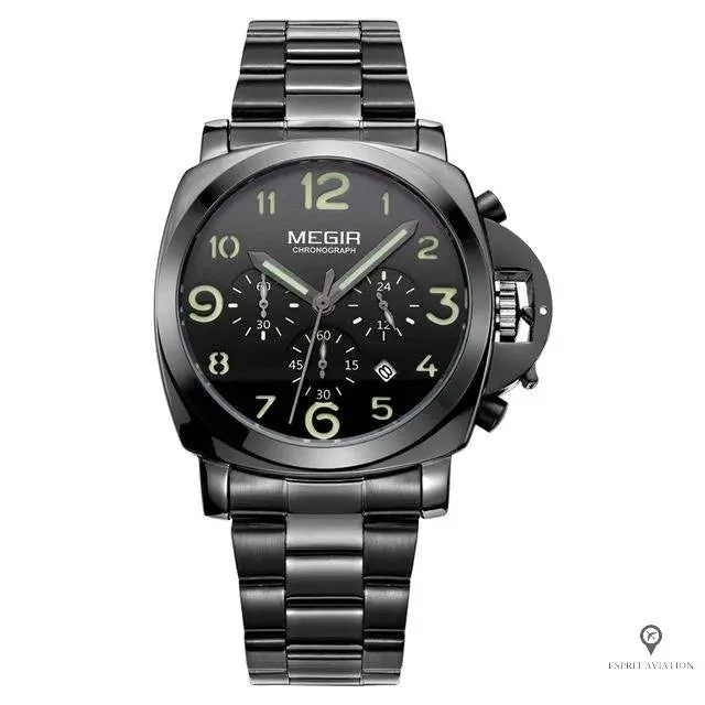 Aviateur Montre Homme Chronographe 3 Aviateur Montre Homme Chronographe