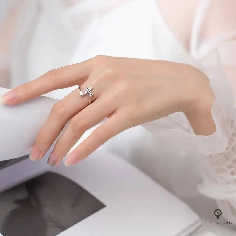 Bague Avion Modèle Ouvert Pour Femme 4 Bague Avion Modèle Ouvert Pour Femme – Image 2