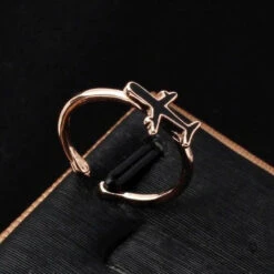 Bague Avion Moderne Noire