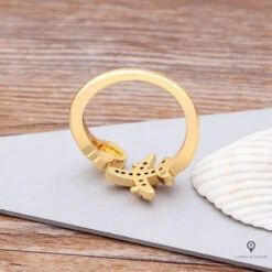 Bague Avion Ouverte En Zircon