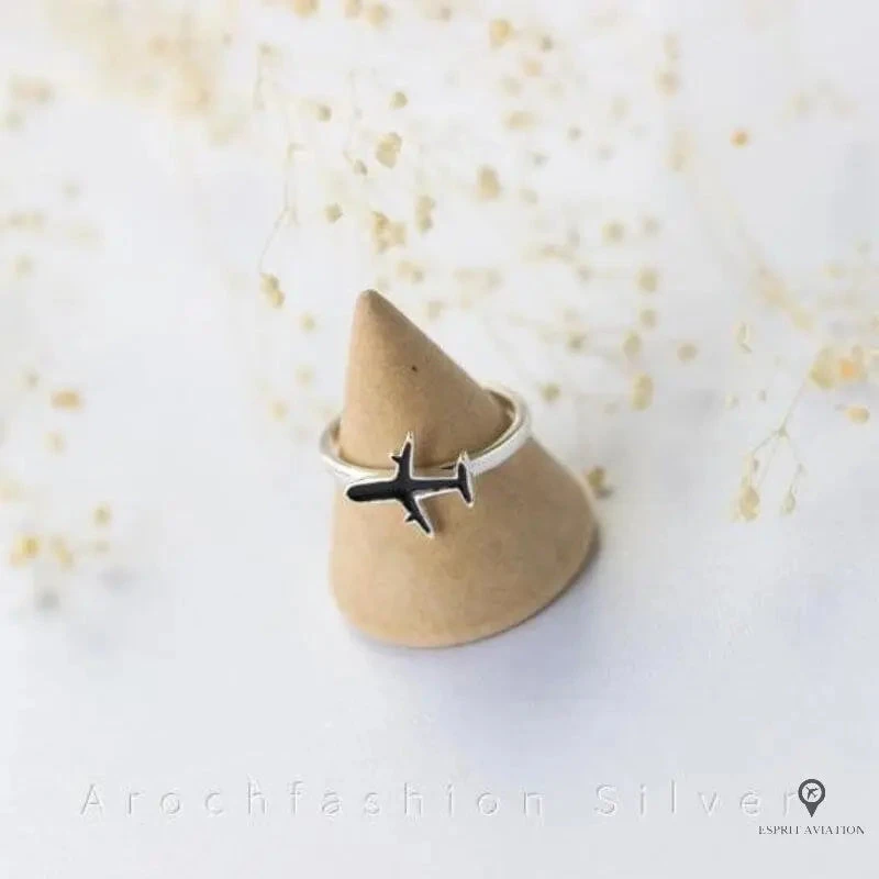 Bague Avion Femme Argentée 3 Bague Avion Femme Argentée