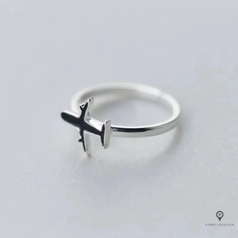 Bague Avion Femme Argentée 4 Bague Avion Femme Argentée – Image 2