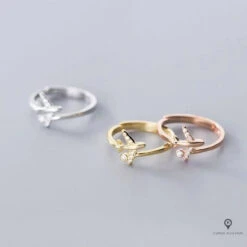 Bague Avion Ouverte En Or