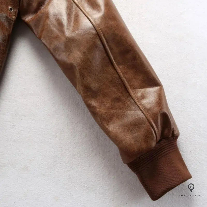 Blouson Aviateur Cuir Vachette Homme 8 Blouson Aviateur Cuir Vachette Homme – Image 6