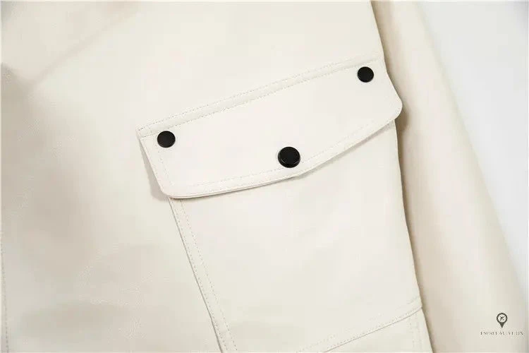 Blouson Aviateur Femme Blanc Neige 6 Blouson Aviateur Femme Blanc Neige – Image 4