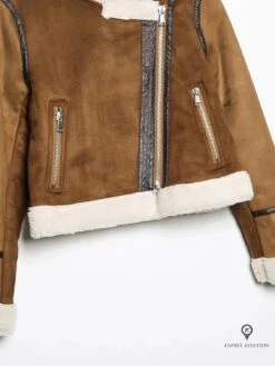 Blouson Aviateur Femme Court Moutonné 12 Blouson Aviateur Femme Court Moutonné -Esprit Aviation Blouson Aviateur Femme Court Moutonne Esprit Aviation 1690001579456