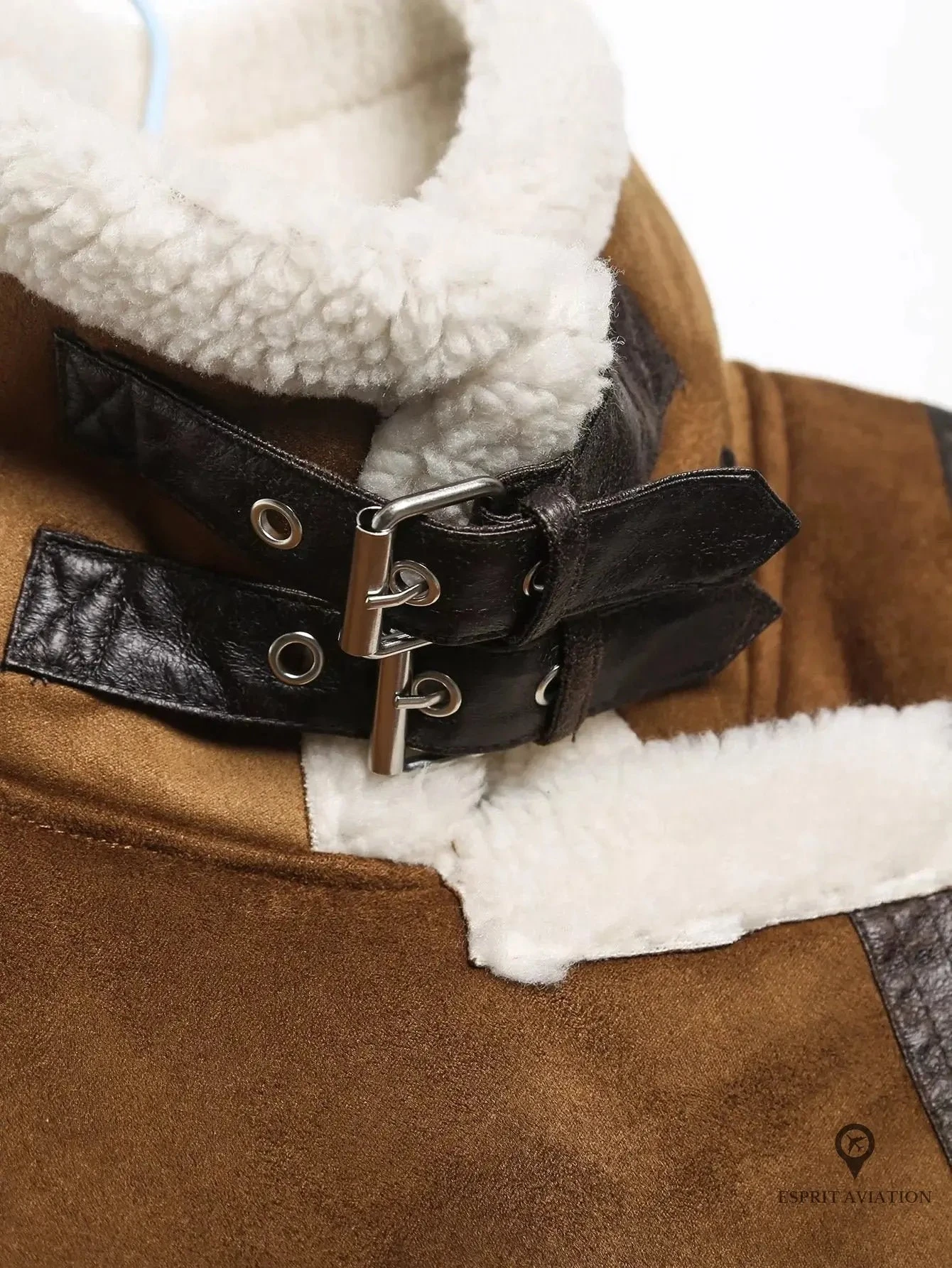 Blouson Aviateur Femme Court Moutonné 6 Blouson Aviateur Femme Court Moutonné – Image 4