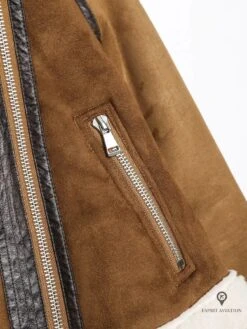 Blouson Aviateur Femme Court Moutonné 16 Blouson Aviateur Femme Court Moutonné -Esprit Aviation Blouson Aviateur Femme Court Moutonne Esprit Aviation 1690001604823