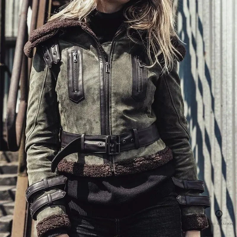 Blouson Aviateur Femme Gris 5 Blouson Aviateur Femme Gris – Image 3