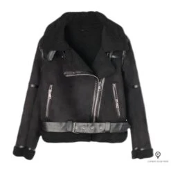 Blouson Aviateur Femme Imitation Peau De Mouton