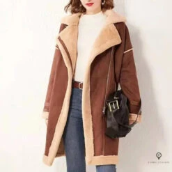 Blouson Aviateur Femme Marron -Esprit Aviation Blouson Aviateur Femme Marron Esprit Aviation 1690001501942