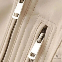 Blouson Aviateur Femme Simili Cuir Beige -Esprit Aviation Blouson Aviateur Femme Simili Cuir Beige Esprit Aviation 1682166085