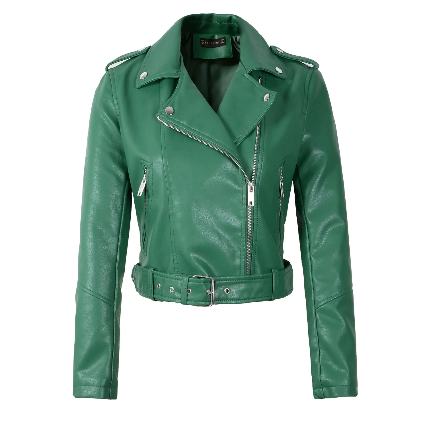 Blouson Aviateur Femme Simili Cuir 4 Blouson Aviateur Femme Simili Cuir – Image 2