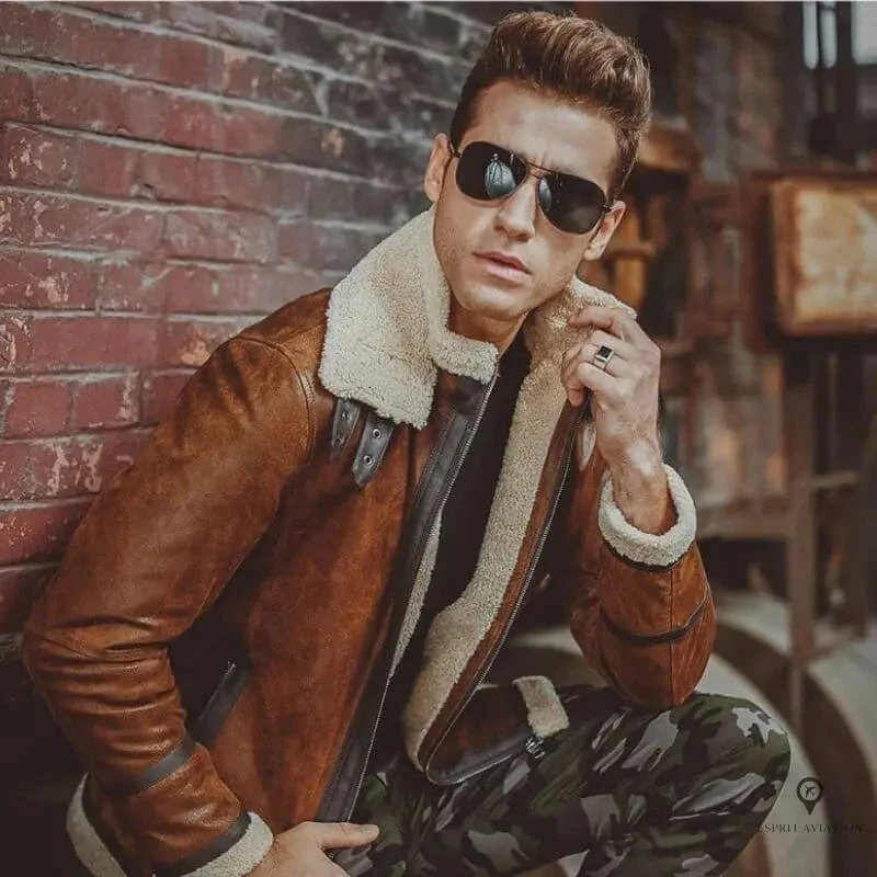 Blouson Aviateur Homme Peau De Porc Homme 4 Blouson Aviateur Homme Peau De Porc Homme – Image 2