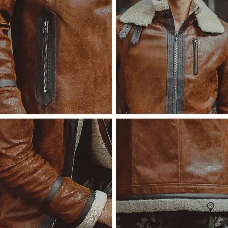Blouson Aviateur Homme Peau De Porc Homme 6 Blouson Aviateur Homme Peau De Porc Homme – Image 4
