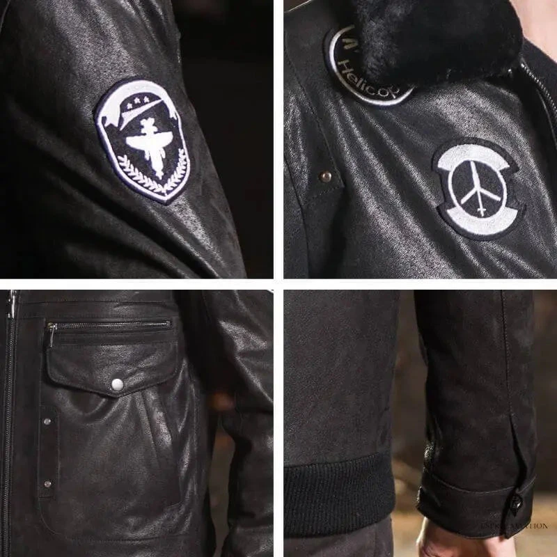 Blouson Aviateur Homme Bombardier Cuir 6 Blouson Aviateur Homme Bombardier Cuir – Image 4