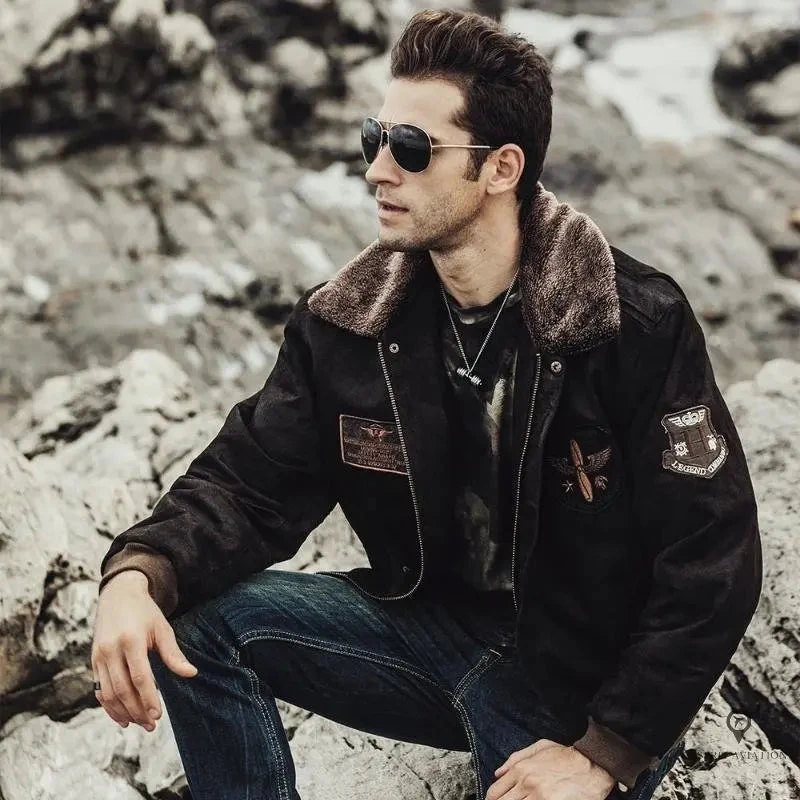 Blouson Aviateur Homme Col Fourré 3 Blouson Aviateur Homme Col Fourré