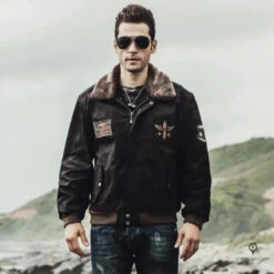 Blouson Aviateur Homme Col Fourré 8 Blouson Aviateur Homme Col Fourré -Esprit Aviation Blouson Aviateur Homme br Col Fourre Esprit Aviation 1677215231