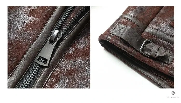 Blouson Aviateur Homme Cuir Bison 5 Blouson Aviateur Homme Cuir Bison – Image 3