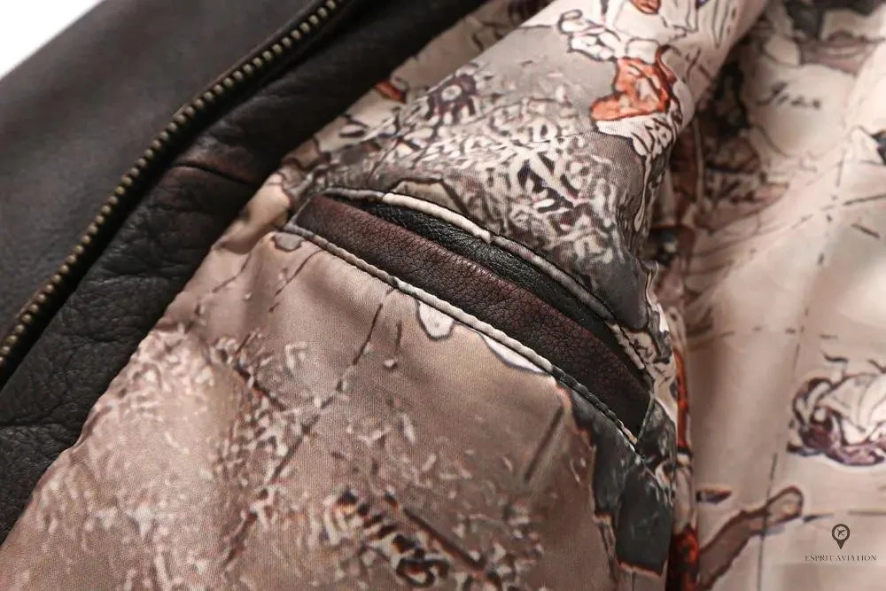 Blouson Aviateur Homme Cuir De Vachette 6 Blouson Aviateur Homme Cuir De Vachette – Image 4