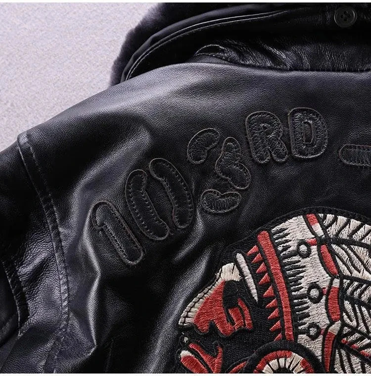 Blouson Aviateur Homme Cuir Italien 6 Blouson Aviateur Homme Cuir Italien – Image 4