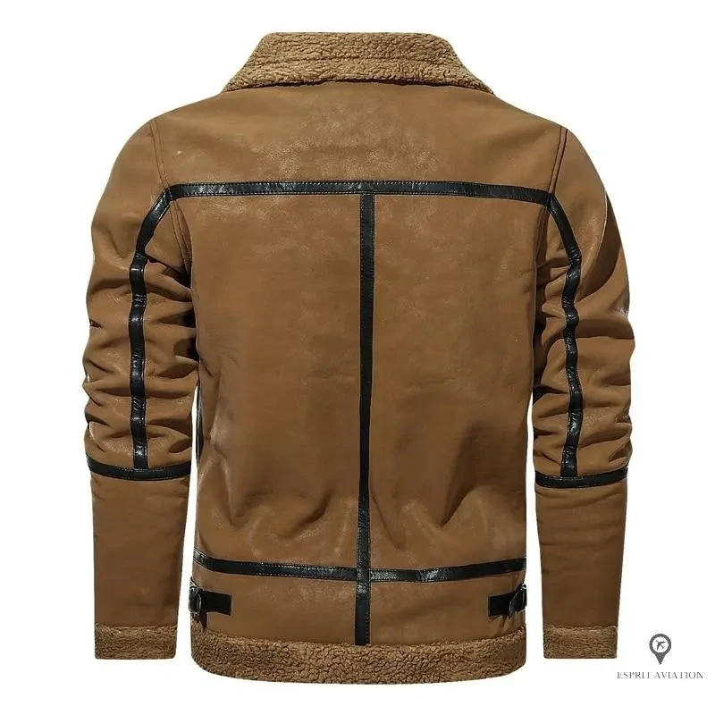 Blouson Aviateur Homme Cuir Marron Vintage 5 Blouson Aviateur Homme Cuir Marron Vintage – Image 3