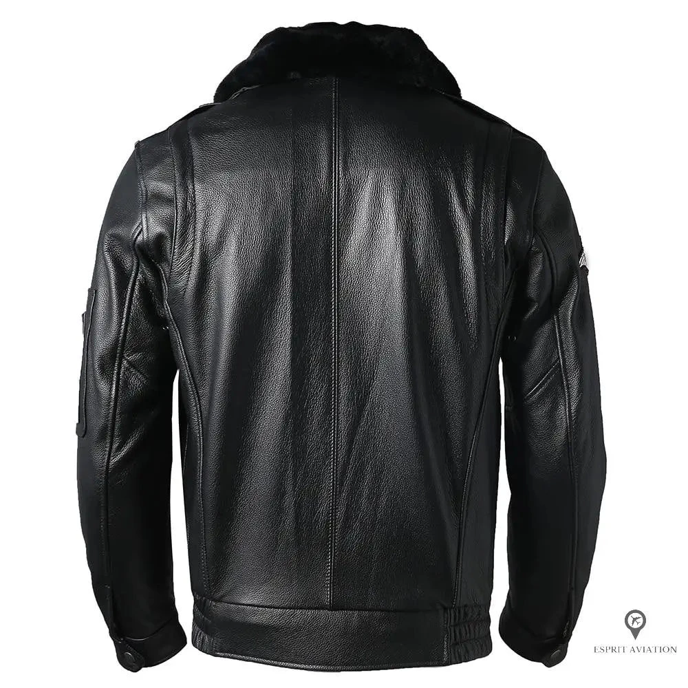 Blouson Aviateur Homme Cuir Vachette 4 Blouson Aviateur Homme Cuir Vachette – Image 2