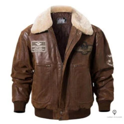 Blouson Aviateur Homme Marron