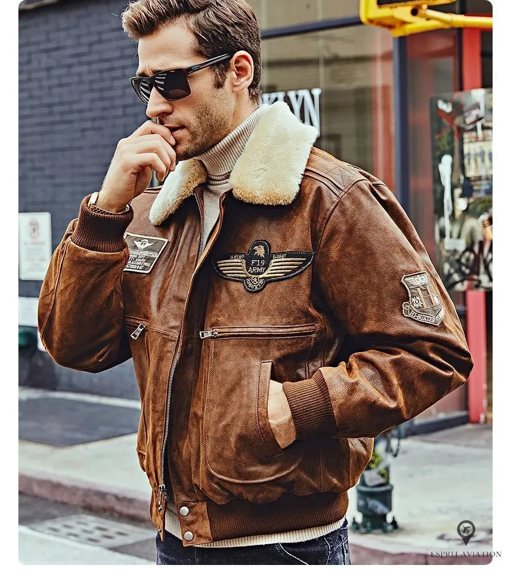 Blouson Aviateur Homme Marron 7 Blouson Aviateur Homme Marron – Image 5