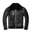 Blouson Aviateur Homme<br /> Style Mouton Noir