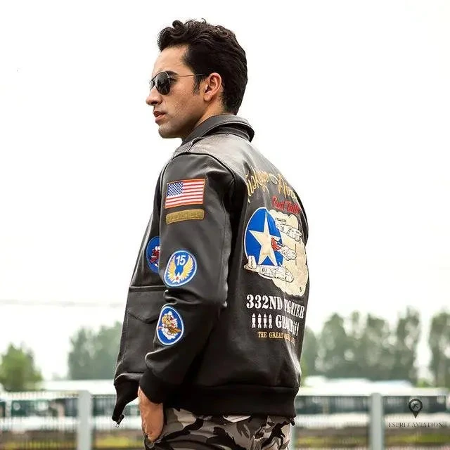 Blouson Aviateur Homme<br /> US Army 4 Blouson Aviateur Homme<br /> US Army – Image 2