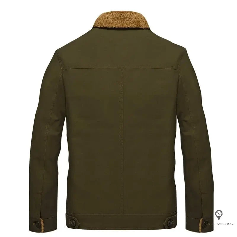 Blouson Aviateur Homme<br /> Vert 4 Blouson Aviateur Homme<br /> Vert – Image 2