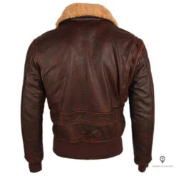 Blouson Aviateur Homme En Cuir De Vachette Marron -Esprit Aviation Blouson Aviateur Homme br en Cuir de Vachette Marron Esprit Aviation 1677213858