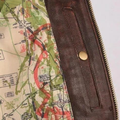 Blouson Aviateur Homme En Cuir De Vachette Marron -Esprit Aviation Blouson Aviateur Homme br en Cuir de Vachette Marron Esprit Aviation 1677213861