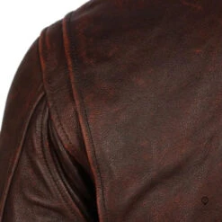 Blouson Aviateur Homme En Cuir De Vachette Marron -Esprit Aviation Blouson Aviateur Homme br en Cuir de Vachette Marron Esprit Aviation 1677213867