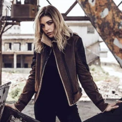 Blouson Aviateur Marron Femme 10 Blouson Aviateur Marron Femme -Esprit Aviation Blouson Aviateur Marron Femme Esprit Aviation 1690001301436