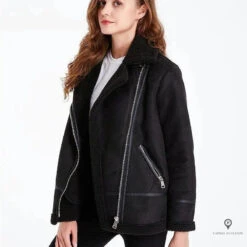 Blouson Bombardier Femme Noir