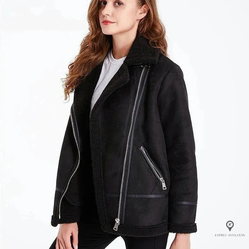 Blouson Bombardier Femme Noir 3 Blouson Bombardier Femme Noir