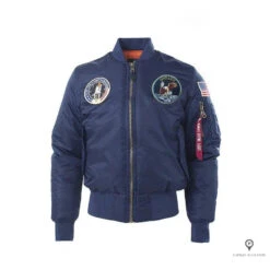 Blouson Pilote Homme<br /> Bleu Marine