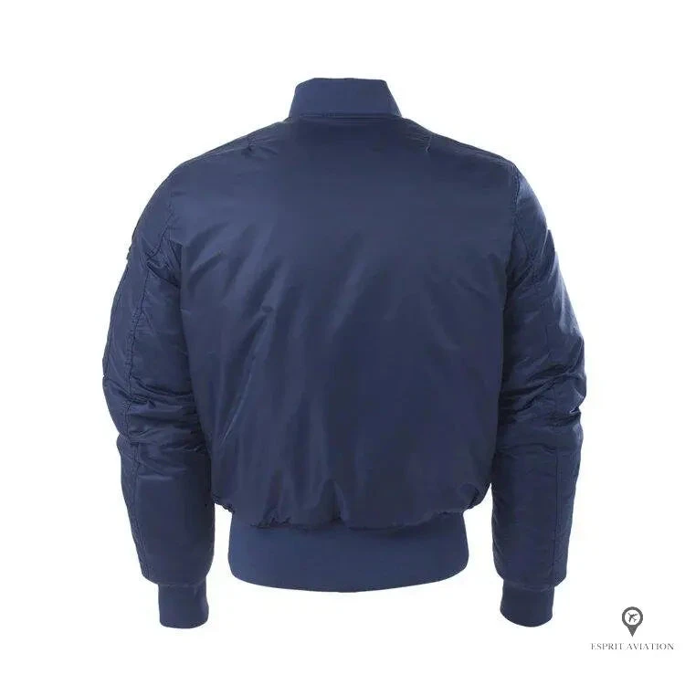Blouson Pilote Homme<br /> Bleu Marine 5 Blouson Pilote Homme<br /> Bleu Marine – Image 3