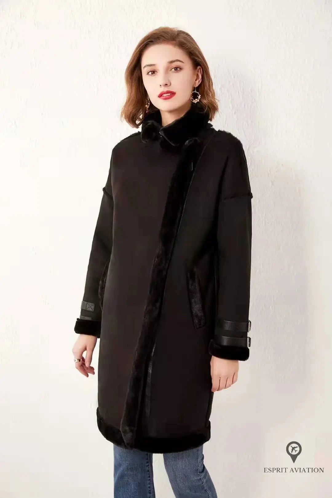 Blouson Aviateur Femme Luxe 6 Blouson Aviateur Femme Luxe – Image 4