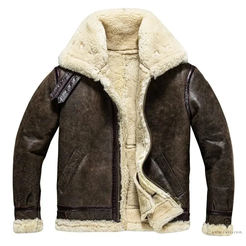 Blouson D'hiver En Cuir Véritable 3 Blouson D'hiver En Cuir Véritable