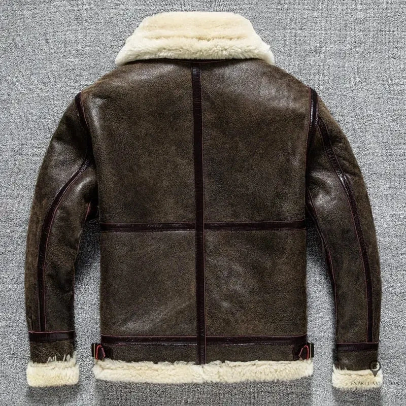Blouson D'hiver En Cuir Véritable 8 Blouson D'hiver En Cuir Véritable – Image 6