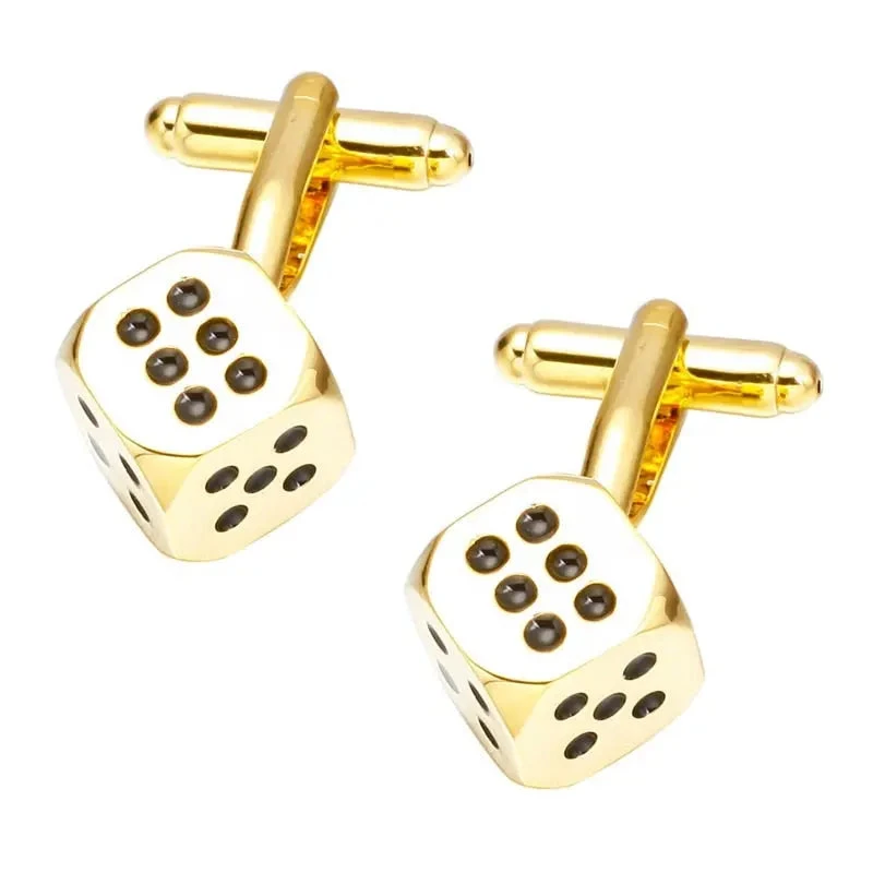 Boutons De Manchette - Dès De Jeux 3 Boutons De Manchette - Dès De Jeux