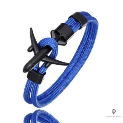 Bracelet Aviateur Avion Bleu