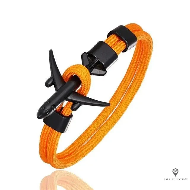 Bracelet Aviateur Avion Orange 3 Bracelet Aviateur Avion Orange